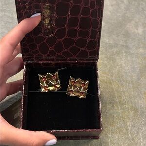 Pantheon Ciera Studs – Gold Statement Earring